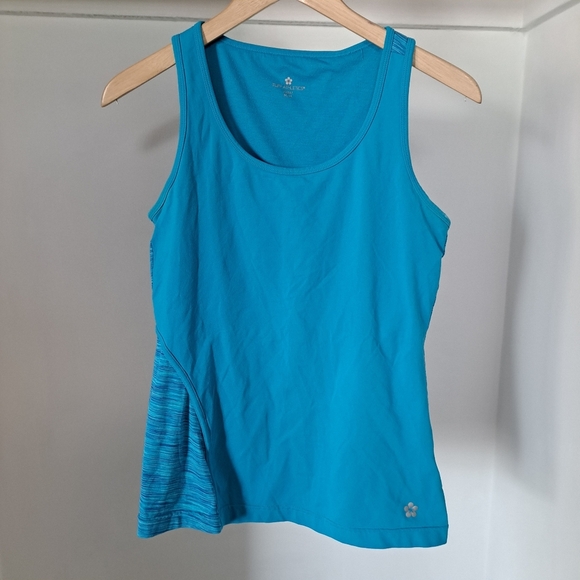 Tuff Athletics | blue woman's athletic tank top - Picture 1 of 9